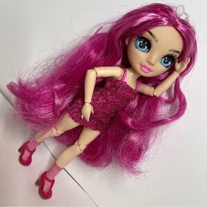 Rainbow Junior High Stella Monroe Fashion Doll Fuchsia Purple Pink Dress Shoes